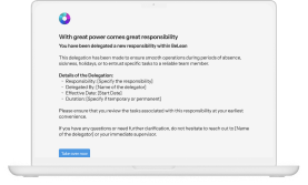 Delegation Feature in the BeLean App